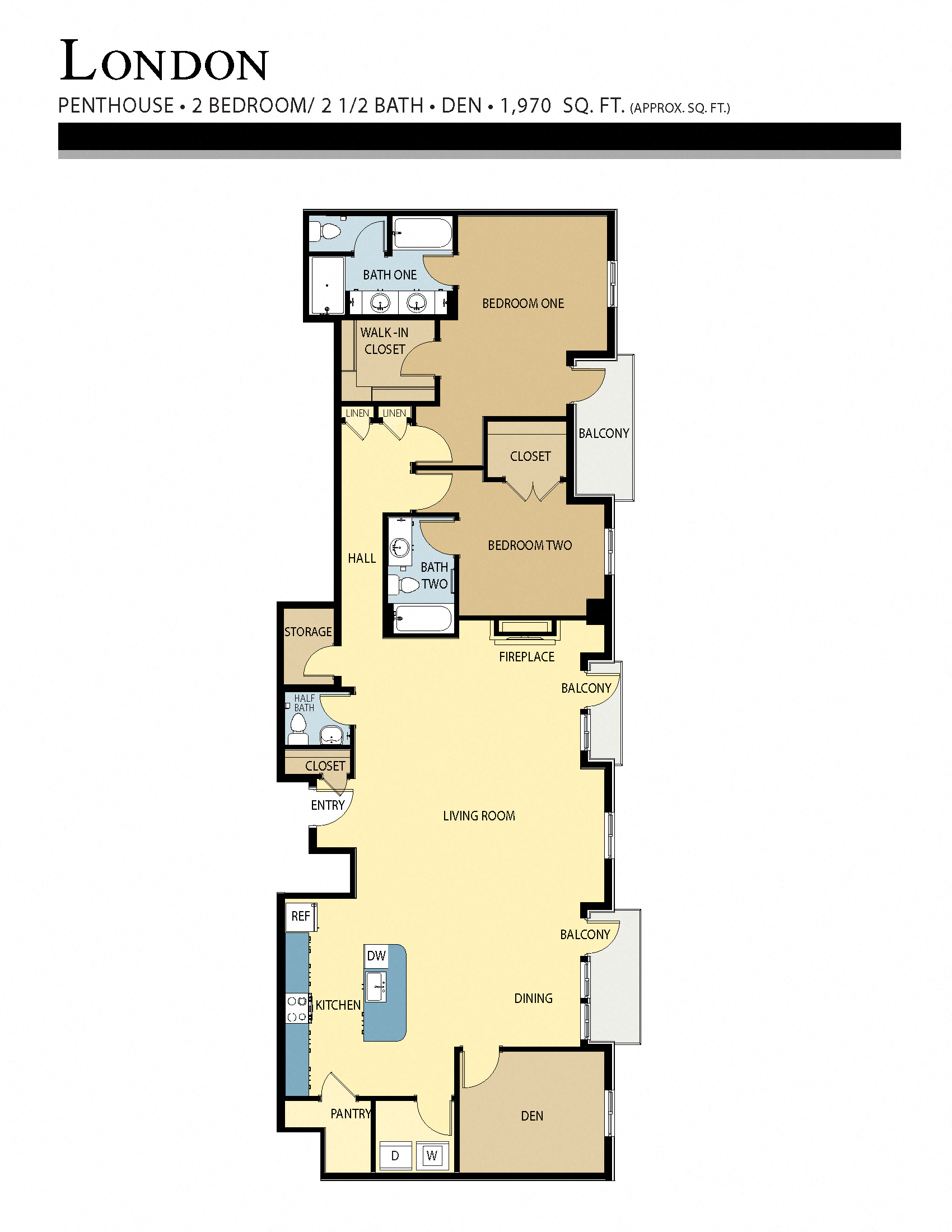 London Floor Plan Liberty Crest Apartments Salt Lake City Utah